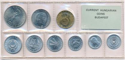 1982. 2f-10Ft (9xklf) érmés forgalmi sor fóliatokban T:1 Adamo FO15