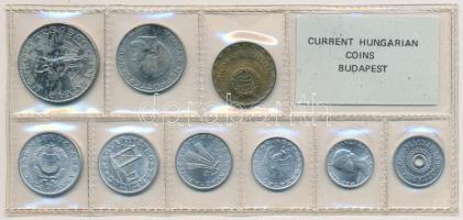 1980. 2f-10Ft (9xklf) érmés forgalmi sor fóliatokban T:1 Adamo FO13