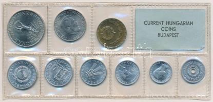 1977. 2f-10Ft (9xklf) érmés forgalmi sor fóliatokban T:1 Adamo FO10