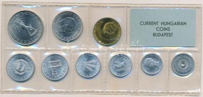 1976. 2f-10Ft (9xklf) érmés forgalmi sor fóliatokban T:1 Adamo FO9