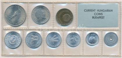 1975. 2f-10Ft (9xklf) érmés forgalmi sor fóliatokban T:1 2Ft-on kis patina 
Adamo FO8