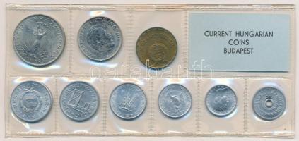 1973. 2f-10Ft (9xklf) érmés forgalmi sor fóliatokban T:1 2Ft-on kis patina 
Adamo FO6