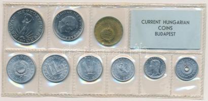 1972. 2f-10Ft (9xklf) érmés forgalmi sor fóliatokban T:1 2Ft-on kis patina 
Adamo FO5