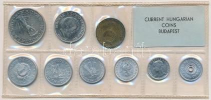 1971. 2f-10Ft (9xklf) érmés forgalmi sor fóliatokban T:1 2Ft-on patina 
Adamo FO4