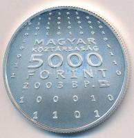 2003. 5000Ft Ag "Neumann János" T:BU Adamo EM188 tanúsítvánnyal