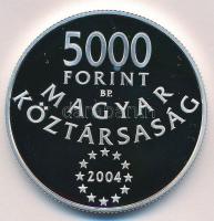 2004. 5000Ft Ag "Magyarország az Európai Unió tagja" tanúsítvánnyal T:PP Adamo EM190