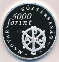 2004. 5000Ft Ag "Pécsi ókeresztény sírkamrák" T:PP Adamo EM193 Tanúsítvánnyal