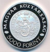 2005. 5000Ft Ag "Bocskai István" tanúsítvánnyal T:PP Adamo EM199