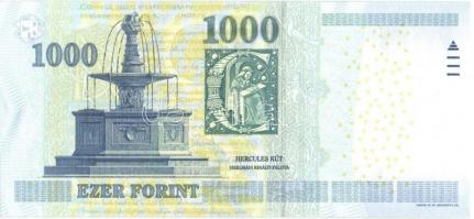 2011. 1000Ft "DB" a tervező, Vagyóczky Károly aláírásával T:I