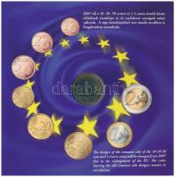 2007. 1Ft-100Ft (8xklf) "Római Szerződés" forgalmi sor, benne 50Ft "50 éves a Római S...