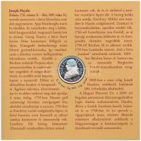 2009. 5Ft-200Ft "Haydn" (7xklf) forgalmi érme sor, benne "Joseph Haydn" Ag emlék...