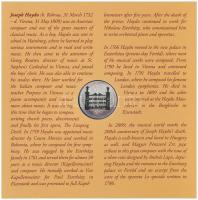 2009. 5Ft-200Ft "Haydn" (7xklf) forgalmi érme sor, benne "Joseph Haydn" Ag emlék...