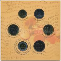 2009. 5Ft-200Ft "Haydn" (7xklf) forgalmi érme sor, benne "Joseph Haydn" Ag emlék...