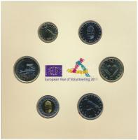 2011. 5Ft-200Ft (6xklf) "Az Európai Unió Tanácsának magyar elnöksége" forgalmi sor szettbe...