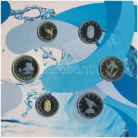 2017. 5-200Ft (6xklf) forgalmi sor szettben + 2017. 50Ft Cu-Ni "17. FINA Világbajnokság" T...