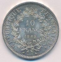 Franciaország 1965. 10Fr Ag T:1- patina  France 1965. 10 Francs Ag C:AU patina Krause KM#932