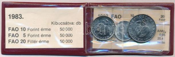 1983. 20f Al + 5Ft Ni + 10Ft Ni "FAO" sor, eredeti tokban tanúsítvánnyal T:BU 
Adamo EM69...