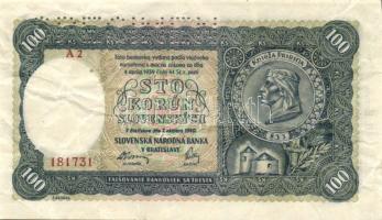 Csehszlovákia 1927. 10K "Specimen" lyukasztással T:II+ 1949. 20K T:II/III+ + Szlovákia 194...