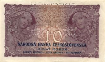 Csehszlovákia 1927. 10K "Specimen" lyukasztással T:II+ 1949. 20K T:II/III+ + Szlovákia 194...