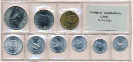 1981. 2f-10Ft (9xklf) érmés forgalmi sor fóliatokban T:1 Adamo FO14