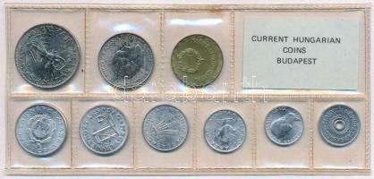 1980. 2f-10Ft (9xklf) érmés forgalmi sor fóliatokban T:1 Adamo FO13