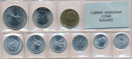 1977. 2f-10Ft (9xklf) érmés forgalmi sor fóliatokban T:1 Adamo FO10