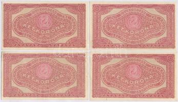 1920. 2K "2ab" (4x) közte kisebb méretű csillagos is T:I,III