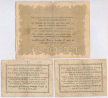 1848. 10Ft "Kossuth Bankó" + 1849. 15kr + 30kr T:III,III-