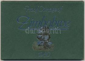 Zimbabwe 1980. 1c-1$ (6xklf) forgalmi sor tokban T:PP Zimbabwe 1980. 1 Cent - 1 Dollar (6xdiff) coin...