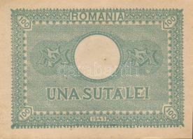 Románia 1945. Pénzügyminisztérium kiadás 100L(2x) T:I