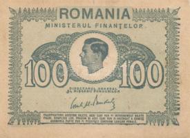 Románia 1945. Pénzügyminisztérium kiadás 100L(2x) T:I