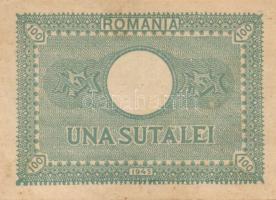 Románia 1945. Pénzügyminisztérium kiadás 100L(2x) T:I