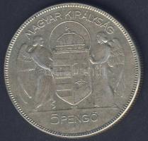 1930. 5P Ag "Horthy jobbra" T:3