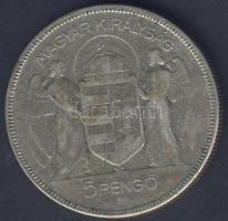 1930. 5P Ag "Horthy jobbra" T:3