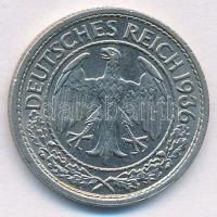 Németország / Weimar Köztársaság 1936A 50pf Ni T:1-
Germany / Weimar Republic 1936A 50 Pfennig Ni C...