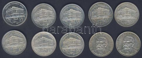 1992. 200Ft Ag "MNB" (8x) + 1994. 200Ft Ag "Deák" (2x) összesen 10db T:BU,2