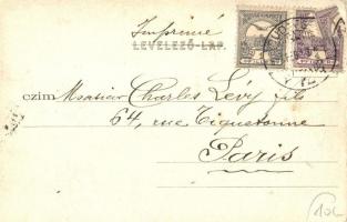 1903 Budapest VIII. József körút, villamos, Baross kávéház, sörcsarnok. Divald Károly 641. sz. (EK)