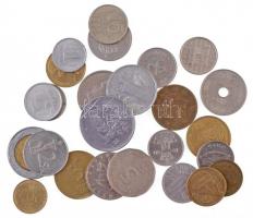 Vegyes 25db-os fémpénz tétel, mind különféle T:vegyes Mixed 25pcs of coins, all different C:mixed