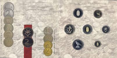 2008. 1Ft-100Ft 7 klf db "Búcsú az egy, -és kétforintosoktól" díszes szettben T:PP csak 4000db!