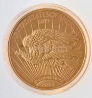 Amerikai Egyesült Államok 2003. aranyozott emlékérme az 1933-as 20D alapján, "COPY" jelzés...