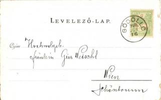 1900 Gödöllő, Királyi kastély, várkastély. Walter Haertel, C. Andelfinger & Cie. Kunstanstalt Nr...