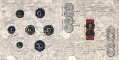 2008. 1Ft-100Ft 7 klf db "Búcsú az egy, -és kétforintosoktól" díszes szettben T:PP csak 4000db!