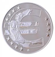 2012. 10 éves az Euro ezüstözött, aranyozott fém emlékérem (40mm) T:PP  2012. Euro 10 years gilt, silver-plated commemorative medallion (40mm) C:PP