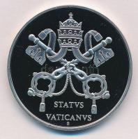 Vatikán 2005. "XVI. Benedek pápa" ezüstözött multicolor emlékérem (40mm) T:PP 
Vatican 20...