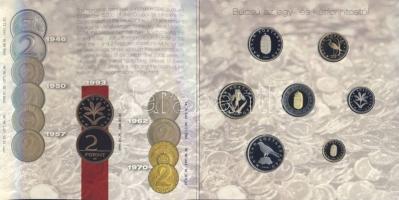 2008. 1Ft-100Ft 7 klf db "Búcsú az egy, -és kétforintosoktól" díszes szettben T:PP csak 40...