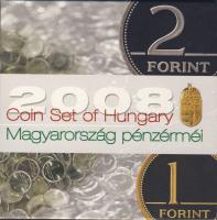 2008. 1Ft-100Ft 7 klf db "Búcsú az egy, -és kétforintosoktól" díszes szettben T:PP csak 40...