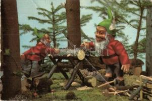 13 db modern báb és rajzfilm motívumlap / 13 modern puppet and cartoon films motive postcards