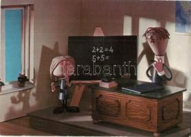 13 db modern báb és rajzfilm motívumlap / 13 modern puppet and cartoon films motive postcards