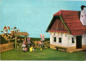 13 db modern báb és rajzfilm motívumlap / 13 modern puppet and cartoon films motive postcards