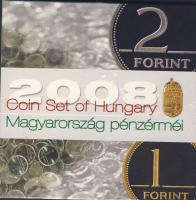 2008. 1Ft-100Ft 7 klf db "Búcsú az egy, -és kétforintosoktól" díszes szettben T:PP csak 40...